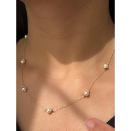 14 Ayar İnci Altın Kolye