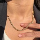  14 Ayar Dorika Toplu Ataç Zincir Kolye 