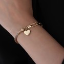 ÜÇ RENK BİLEKLİK - Kalpli Charm Detaylı