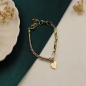 ÜÇ RENK BİLEKLİK - Kalpli Charm Detaylı